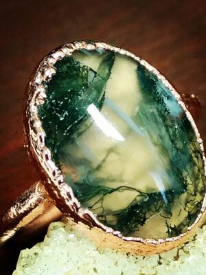 Moss Agate Ring