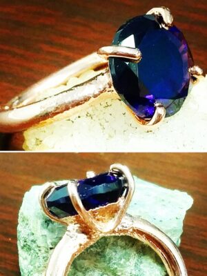 Faceted Amethyst Ring - Size 10